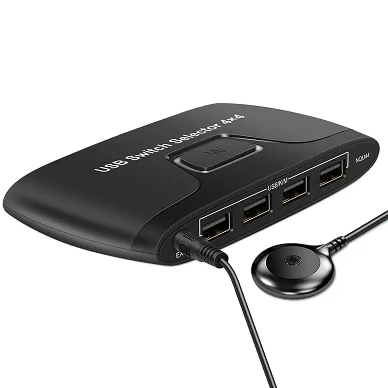B63B-USB KVM Switch USB 4 Input 4 Output For Laptop Printer Keyboard Mouse Monitor Shared Controller Hub Adapter US Plug