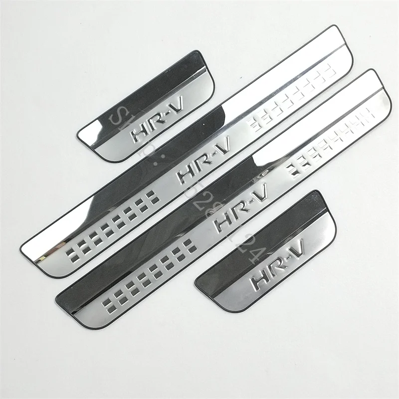 For Honda HRV HR-V Vezel 2014 2015 2016~2019 Stainless Steel Door Sill Plate Auto Pedals Protector Cover Car Accessories