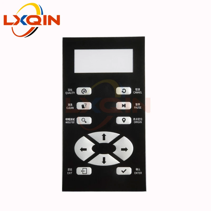 lxqin impressora chave painel placa capa para allwin galaxy flora infiniti 12 botao operacao controle painel adesivo 01