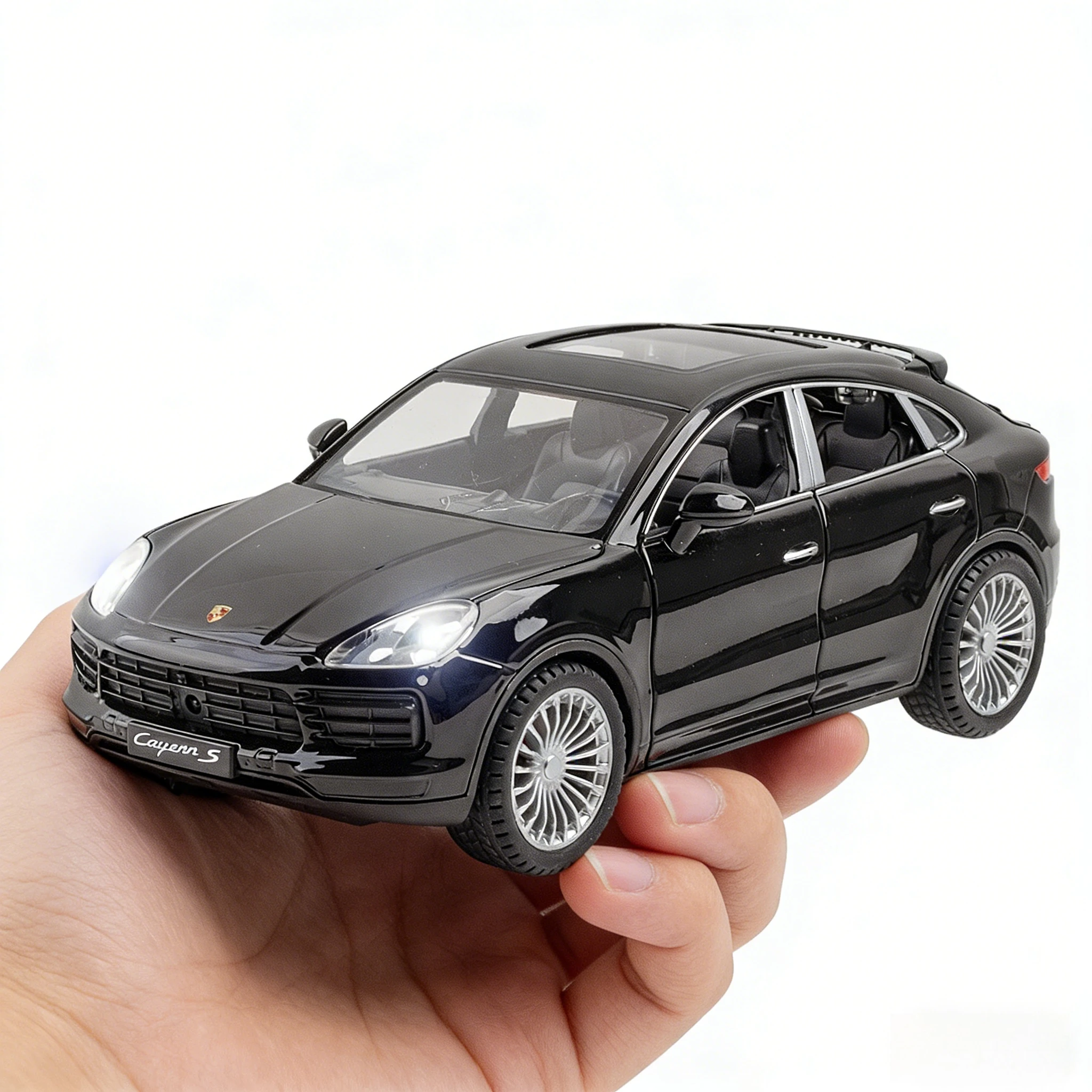 

1:24 Porsche Cayenne S Turbo SUV Alloy Car Model Diecasts Metal Toy Car Model Simulation Sound Light Collection Kids Gift
