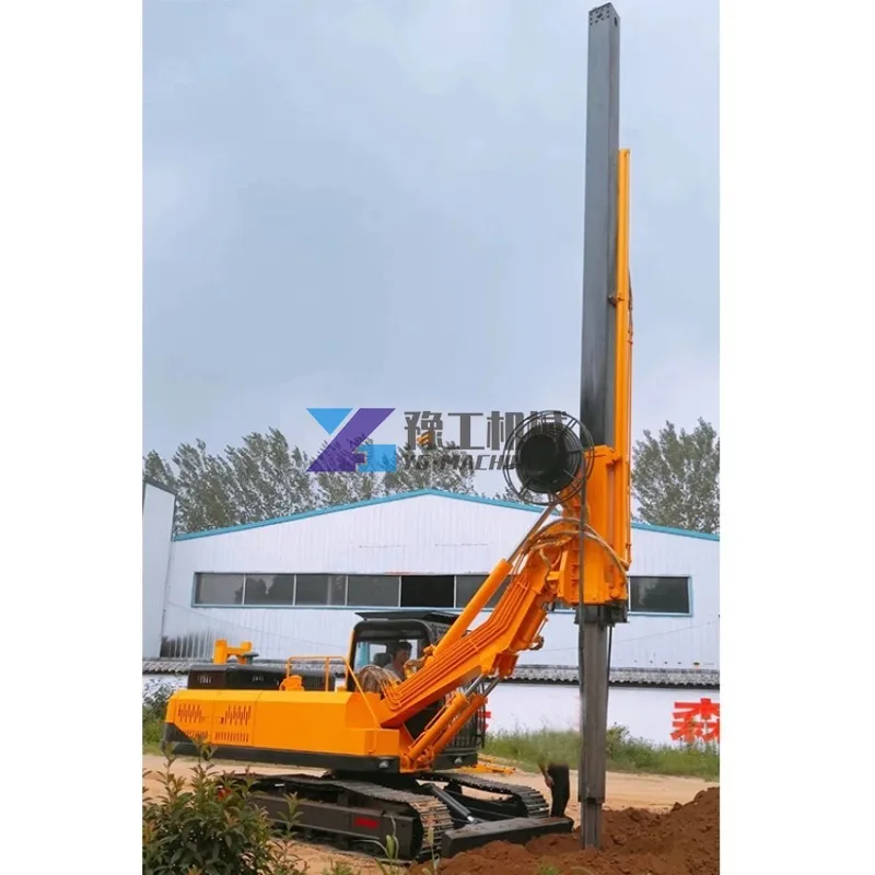 Solar Hydraulic Photovoltaic Pile Driver Mini Solar Pile Driver Machine