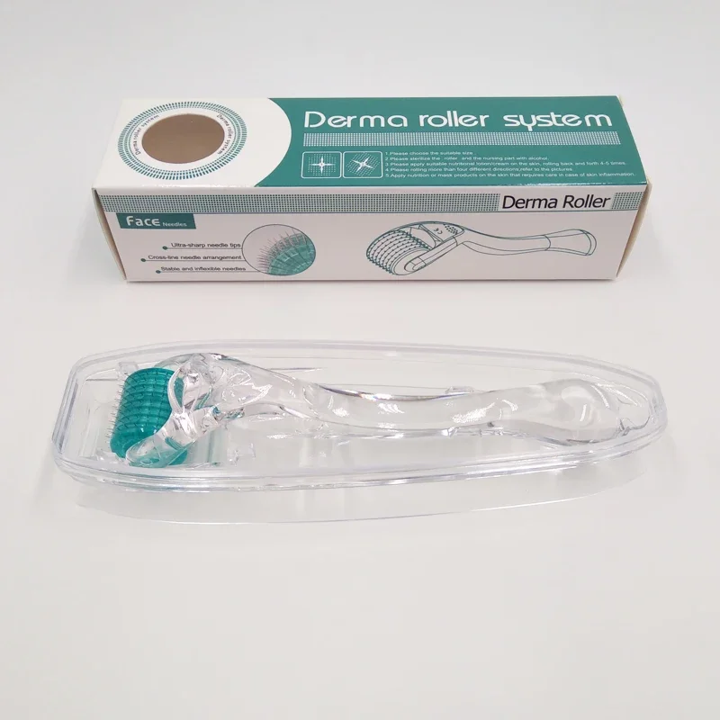 Derma Roller System Microneedle para crescimento capilar, Crescimento da barba, Tratamento Anti Hair Loss, Mesoterapia Facial, DRS 192 Agulha Real