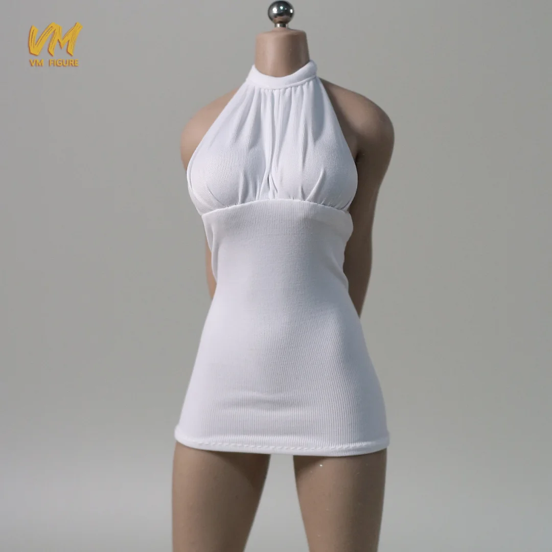 1/6 مقياس أنثى الجندي الرسن الرقبة فستان قصير مثير الساخن فستان مرن نموذج ل 12 ''عمل الشكل الدمى TBL53 AT203 VCD01 #5