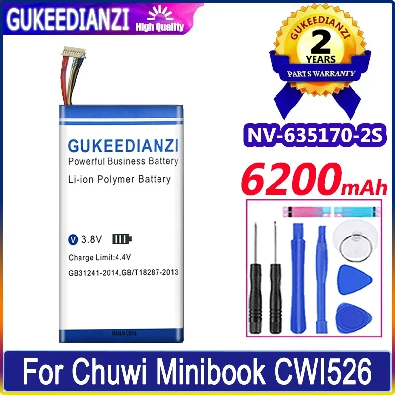 GUKEEDIANZI Battery NV-635170-2S 6200mAh For Chuwi Minibook CWI526 Tablet Bateria