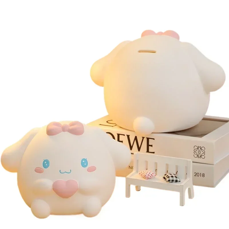 Cinna moroll Anime Kawaii Sanrio Ins Kinder Münz Aufbewahrung koffer niedlichen Cartoon große Kapazität Sparschwein Box Spielzeug Geschenke für Kinder