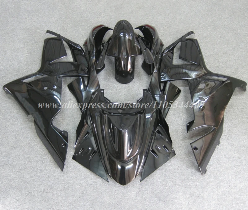 4 Gift new ABS fairing kit - suitable for Kawasaki ZX10R models from 2004 to 2005. Vehicle accessory. Customizable.
