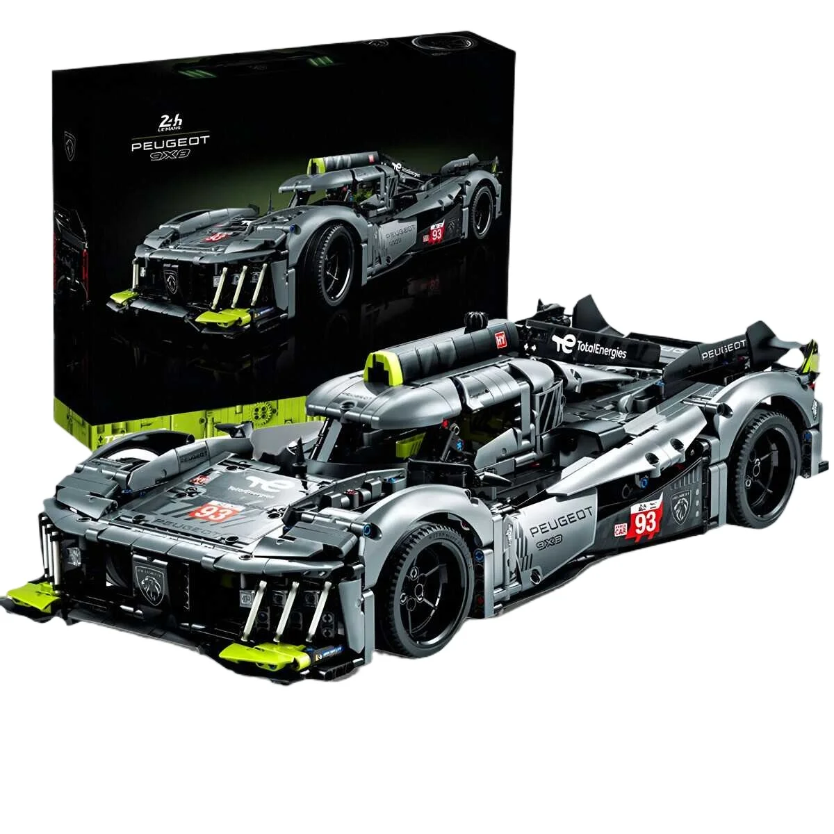 1775PCS Technische 9X8 24H Le Mans Hybrid Hypercar Auto Bouwstenen Monteren Bakstenen Voertuig Speelgoed Cadeau voor Kinderen Kids