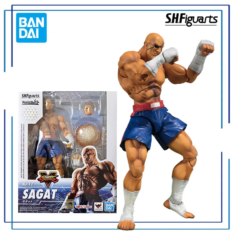 سلسلة بانداي الأصلية S.H.Figuarts 《Street Fighter》Chun - Li,Ken Masters,Sagat Figure Assembly Ornament Toys نموذج قابل للجمع #1