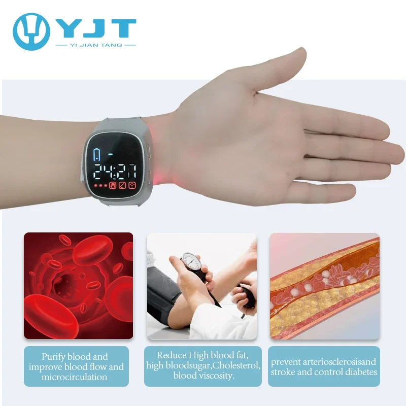 Health Care Product Bio Laser Watch Blood Purifier Allergic Rhinitis Nasal Laser for high blood pressure treatment