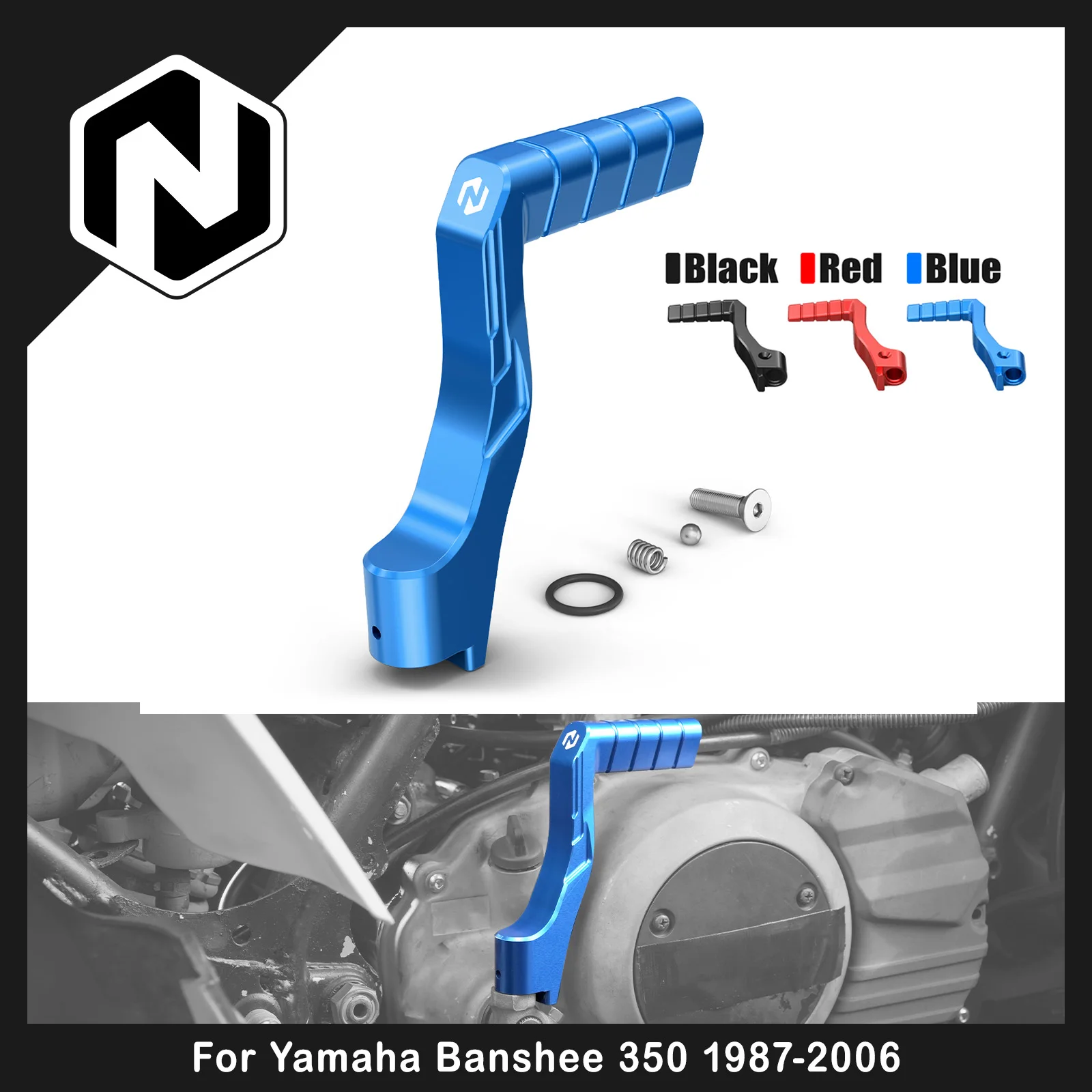 

NICECNC Kickstarter Lever For Yamaha Banshee 350 1987-2006 2005 2004 Replaces 2GU-15620-01-00 Non-Slip ATV Aluminum Foot Starter