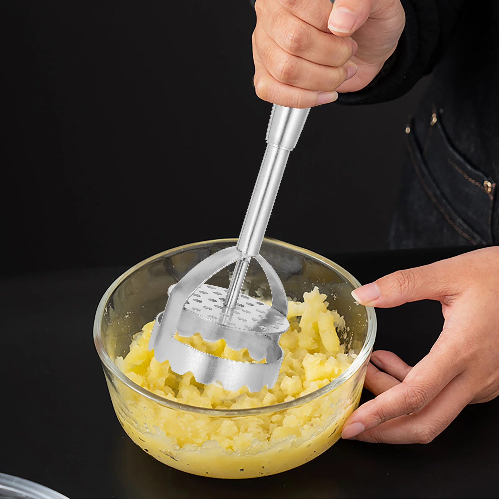 

Potato Masher Potatoes Mud Press Kitchen Tool Stainless Steel Complementary Food