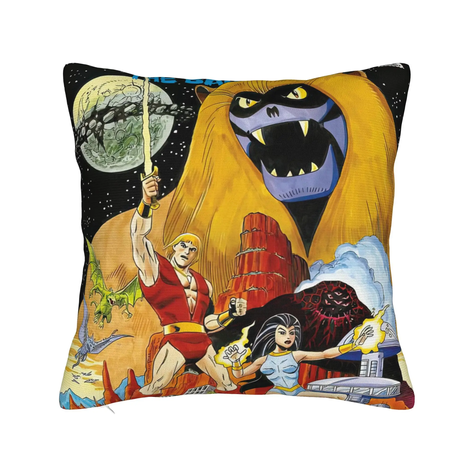Decorative Pillowcases Thundarr The Barbarian Merch Home  Pillow Case Cover Square Multi Size