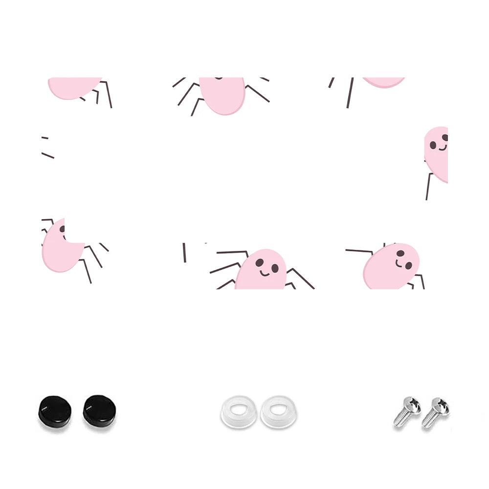 

1pc Pink Spider Pattern 2-Hole License Plate Frame Aluminum Material 6x12 Inches with Screw Kit Cartoon Funny Car Decoration Gi