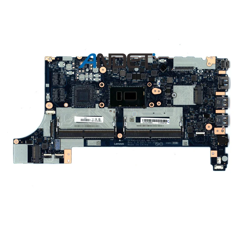 Imagem -01 - Placa-mãe para Laptop Lenovo Thinkpad Acessórios Mainboard Cpu Uma Ddr4 E480 E580 I58250u Ee480 Ee580 Nm-b421 01lw914 01lw914 placa mae para laptop lenovo thinkpad acessorios mainboard cpu uma ddr4 e480 e580 i58250u ee480 ee580 nm b421 01lw914 01lw914 01