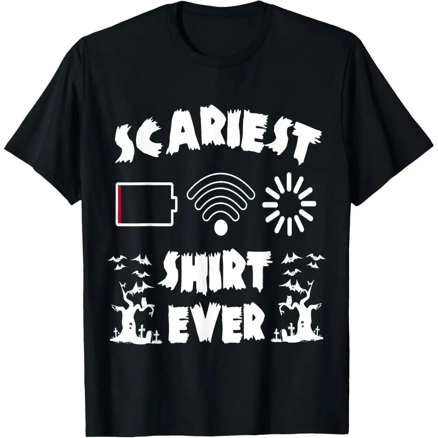 مضحك بطارية منخفضة loween لطيف الطالب الذي يذاكر كثيرا عازلة واي فاي irt المرأة تي شيرت روح الدعابة المهوسون الحب مريحة قطنية عالية الجودة #1