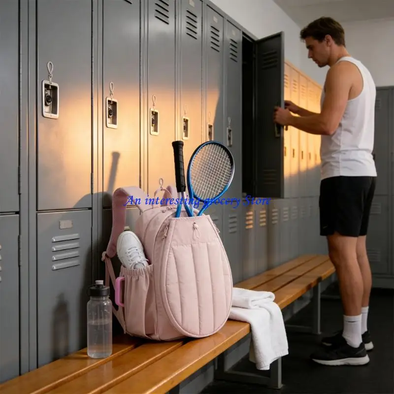 

652D Practical Tennis Accessory Bag Spacious for Rackets and Essential Storage