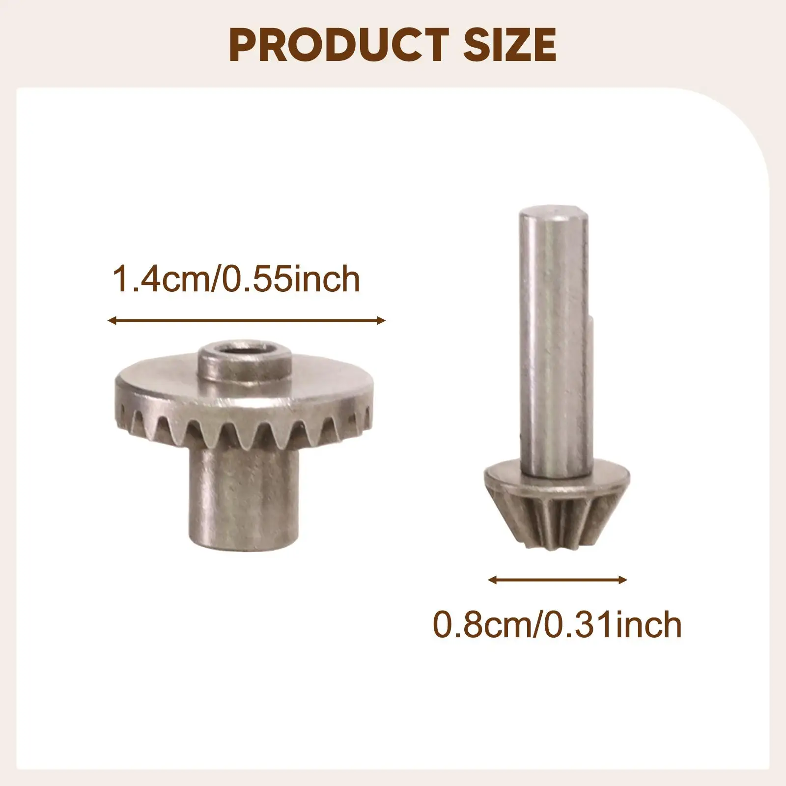 Set ingranaggi a ponte in metallo Ingranaggio albero motore Comodi accessori di ricambio Parti di automobili RC per 1/12 MN78 MN168 MN98V2 MN99sv2 MN82