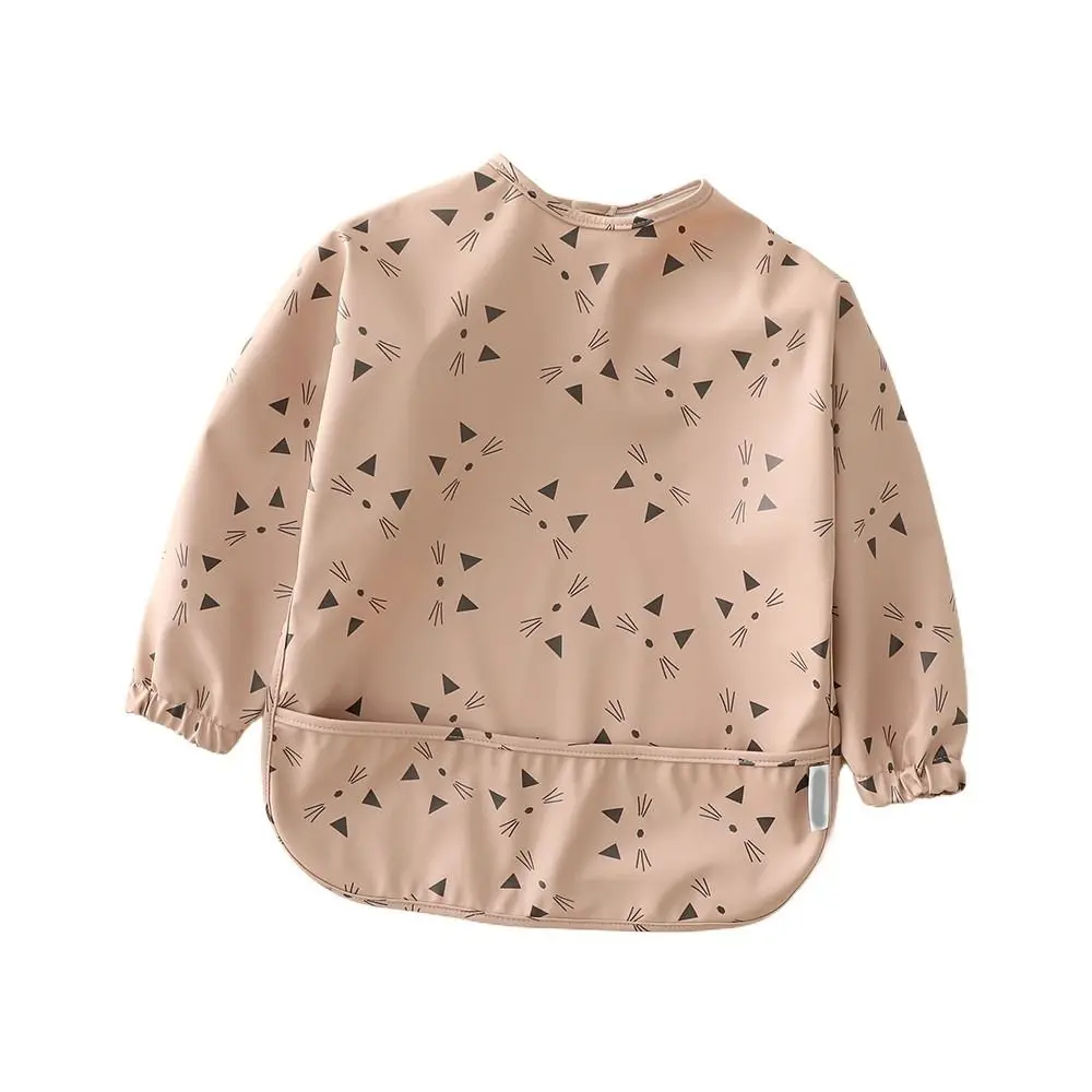 

Easy Clean Machine Washable Mess Proof Baby Bib Adjustable Full Sleeve Bib Outfit Waterproof 6-54 Months Baby Smock Toddlers