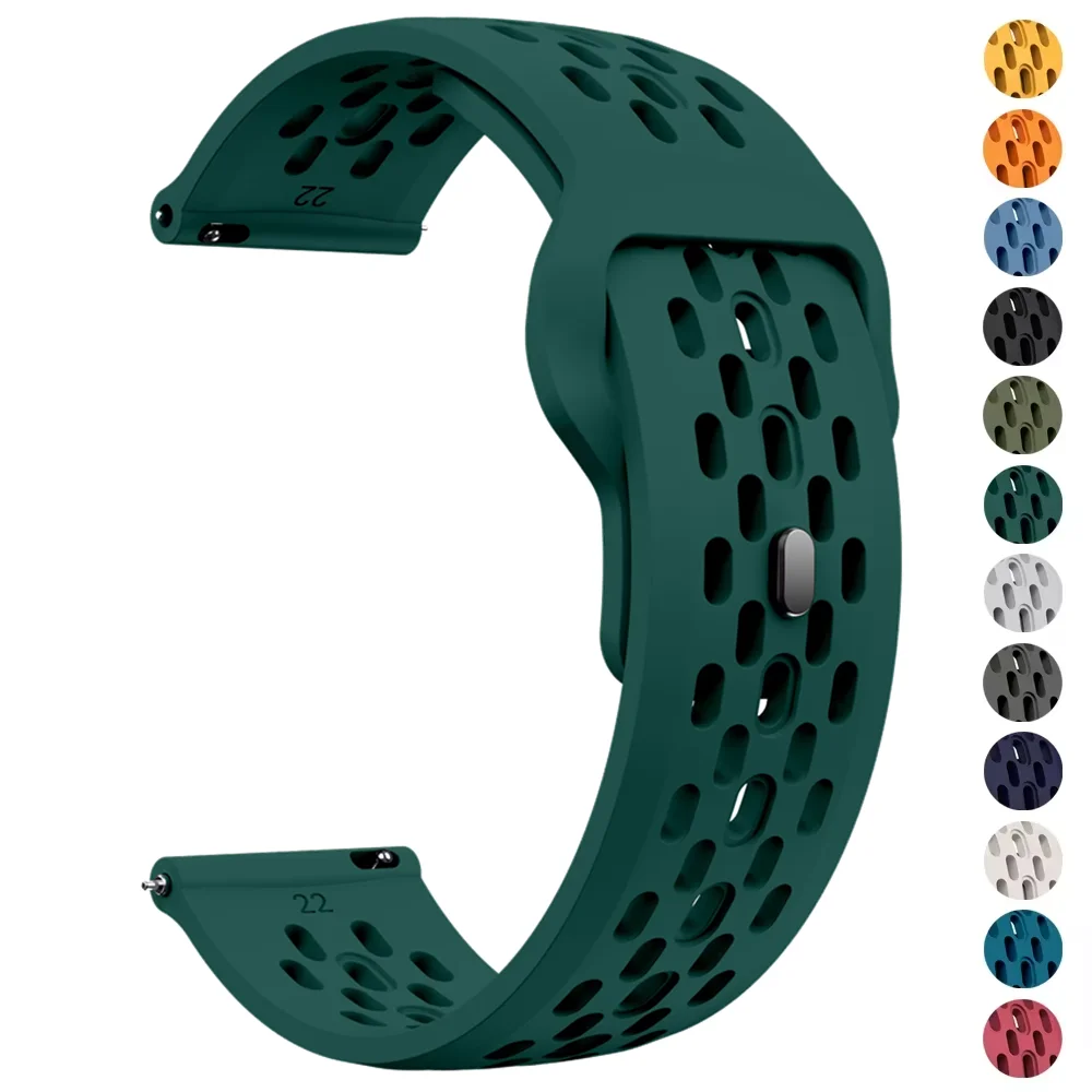 18mm 20mm 22mm Silikonarmband für Garmin Venu 4 3 3s Sq 2 Plus/Active 6/5 Atmungsaktives Armband für Garmin Forerunner 570/165/265S