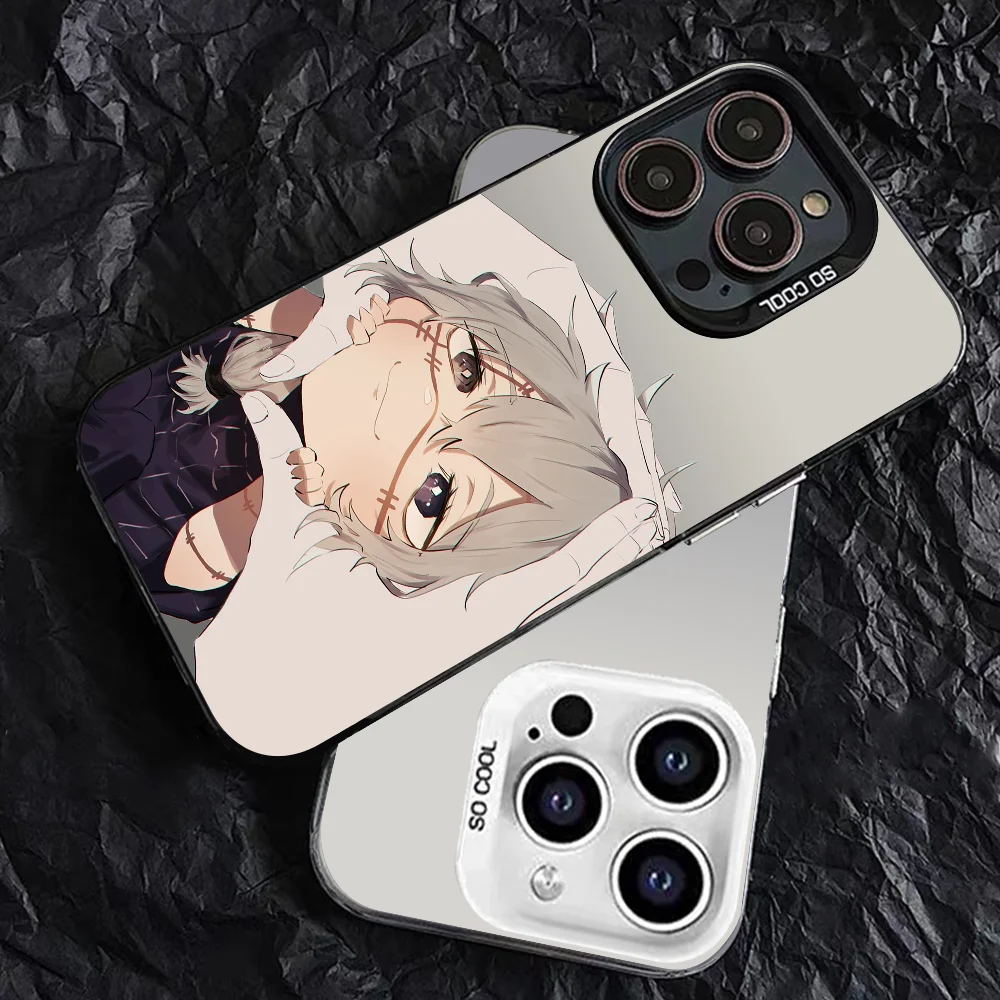 Anime Mahito Phone Case Phone Case IMD color silver shell For iPhone 16 15 14 13 12 11 Pro Max Plus