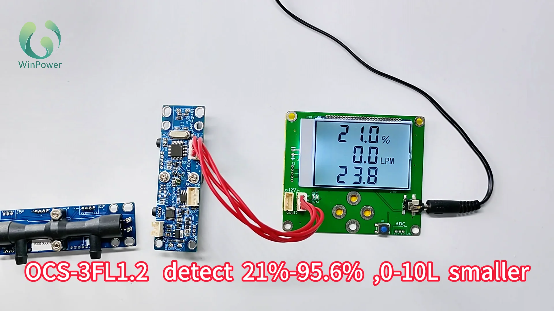 OCS-3FL1.2  Oxygen sensor for medical use Portable Oxygen concentrator 2024   detect concentration and flow  21%-95.6%  ,0-10L