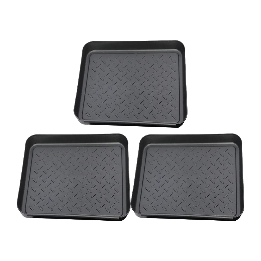 3pcs Shoes Boot Tray Boot Display Tray Flower Pot Mat Multi-function Shoes Tray Accessory shoe storage tray