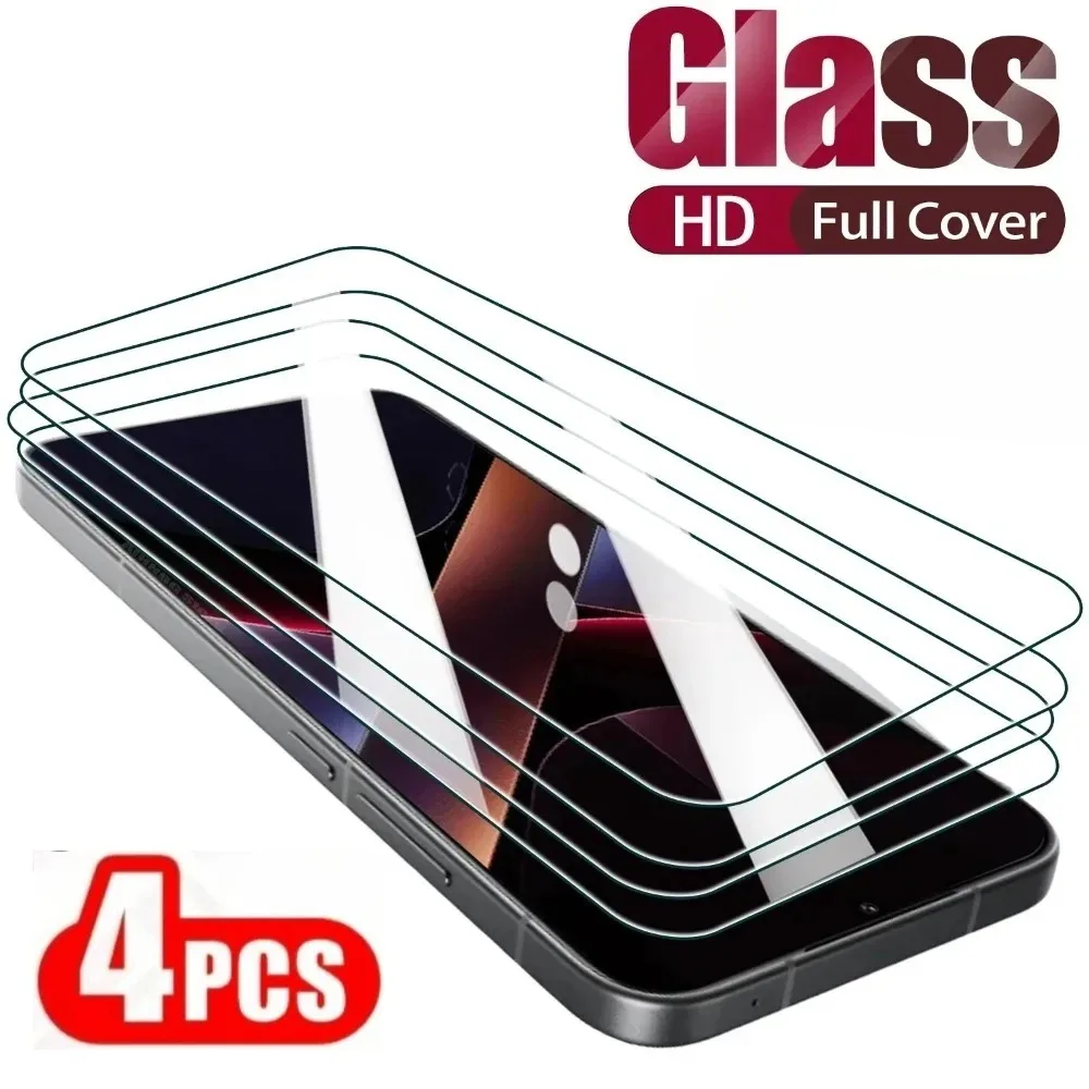 4 Stück Ultra Clear Displayschutzfolie für Poco F7 Ultra F7 F6 F5 Pro F4 F3 GT Panzerglas für Poco X7 X6 X7 X5 Pro X4 X3 GT NFC