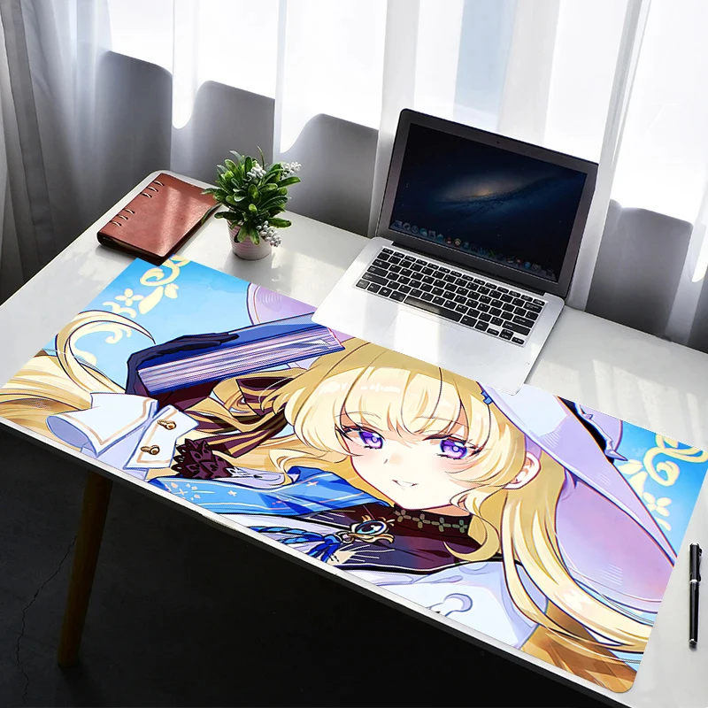Mouse Pad Laptop Non Slip Extended Desktop Wuthering Waves Phoebe Mouse Mat PC Rubber Keyboard Pad Gaming Accessories Mousepad