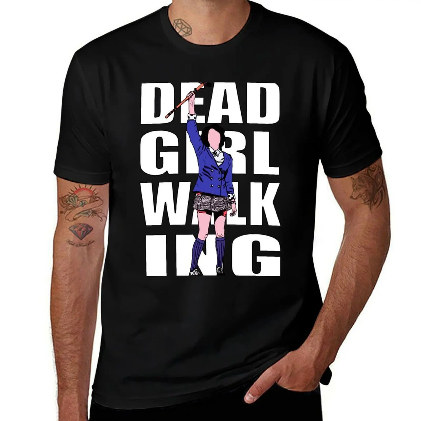 

Футболка Dead Girl Walking, мужская футболка, летняя мужская футболка, футболка с рисунком