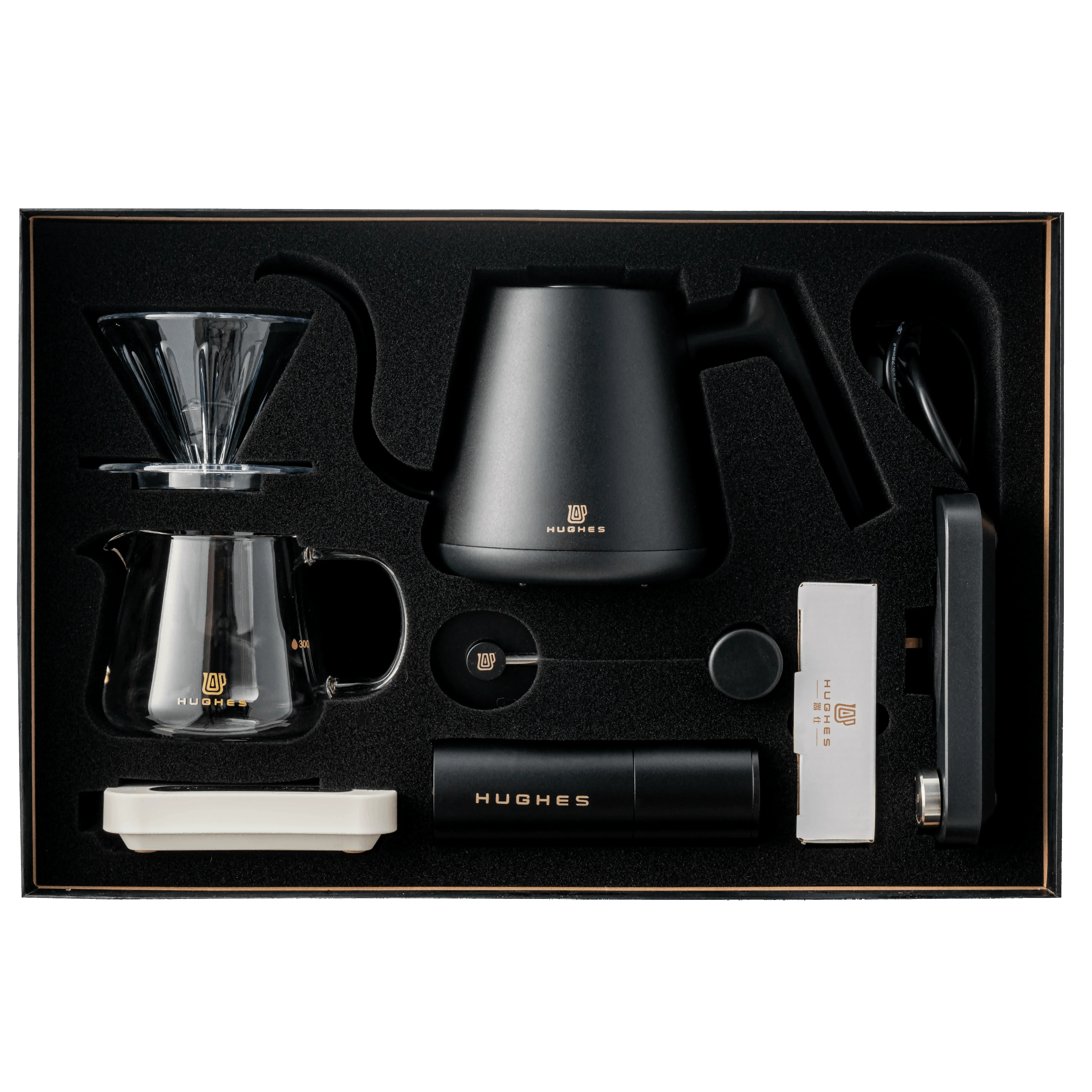 Portable Coffee Set with Digital Control Electric Kettle Home Hotel Temperature Control Warm-Cup Function