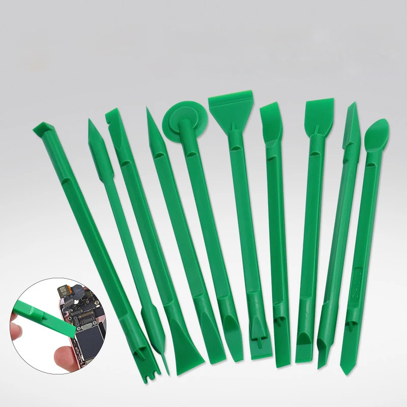 10PCS Phone Repair Tools Kit Disassembly Spudger Plastic Disassemble Crowbar Pry Opening Hand Tools Set For Mobile Phone Repair