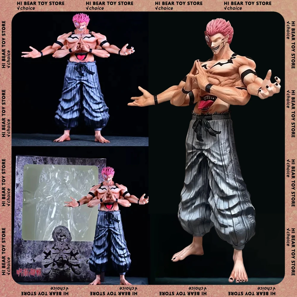 30Cm Ryomen Sukuna Figuur Jujutsu Kaisen Figuren Pvc Collection Standbeeld Anime Model Kamer Ornament Poppen Speelgoed Verjaardagscadeautjes