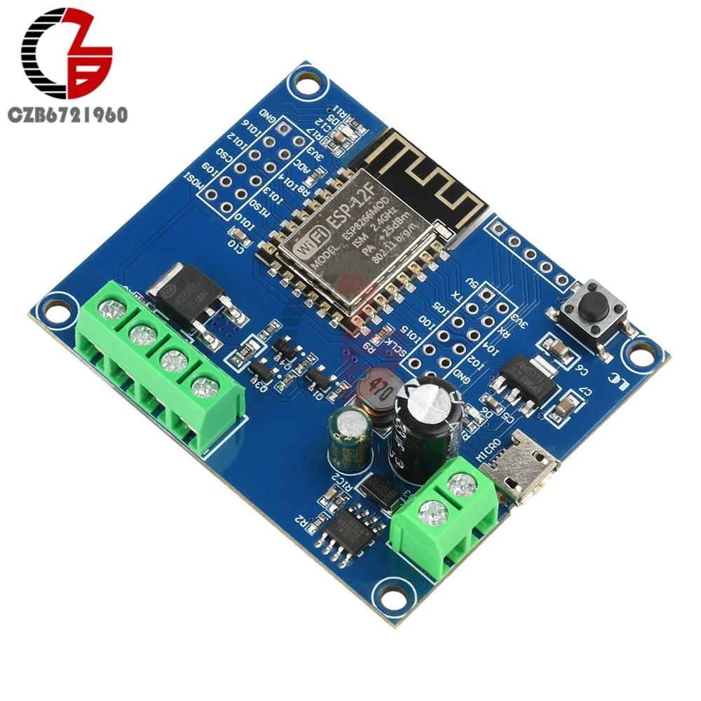 DC 5-80V ESP8266 WIFI Single Channel Relay Switch Control Module ESP-12F Development Board Micro USB Interface