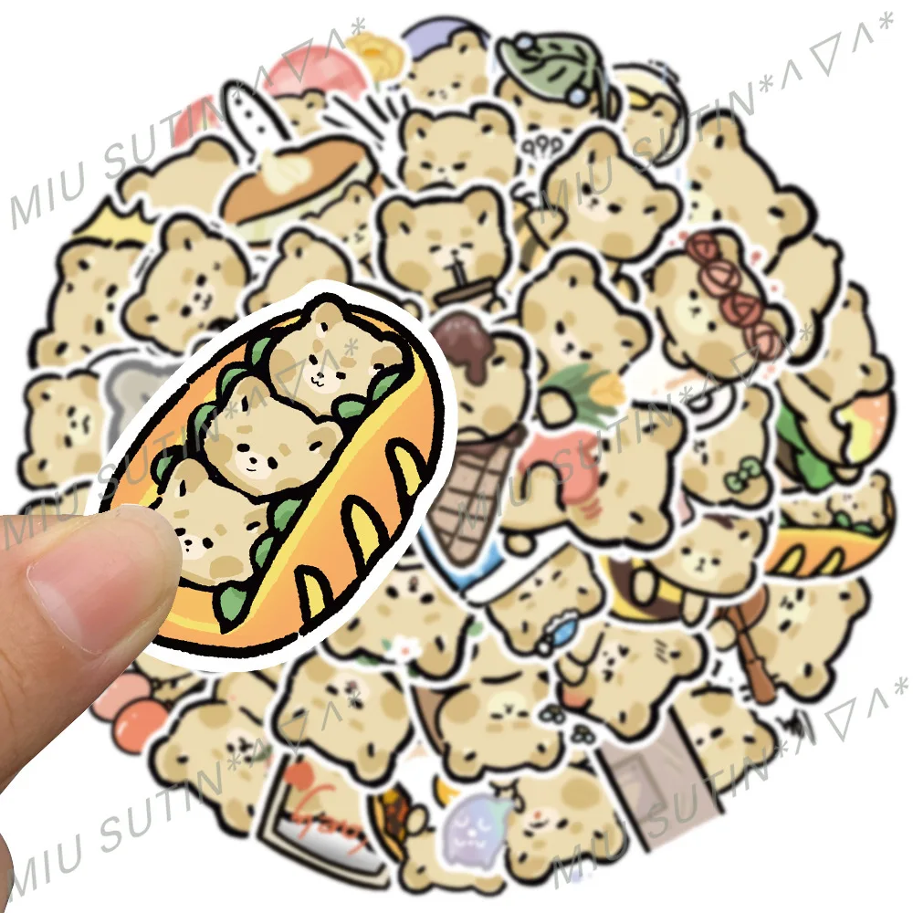 40 stuks schattige cartoon beer stickers voor kinderen leuke stickers waterdichte laptop sticker klasprijzen skateboard voor kinderen studenten