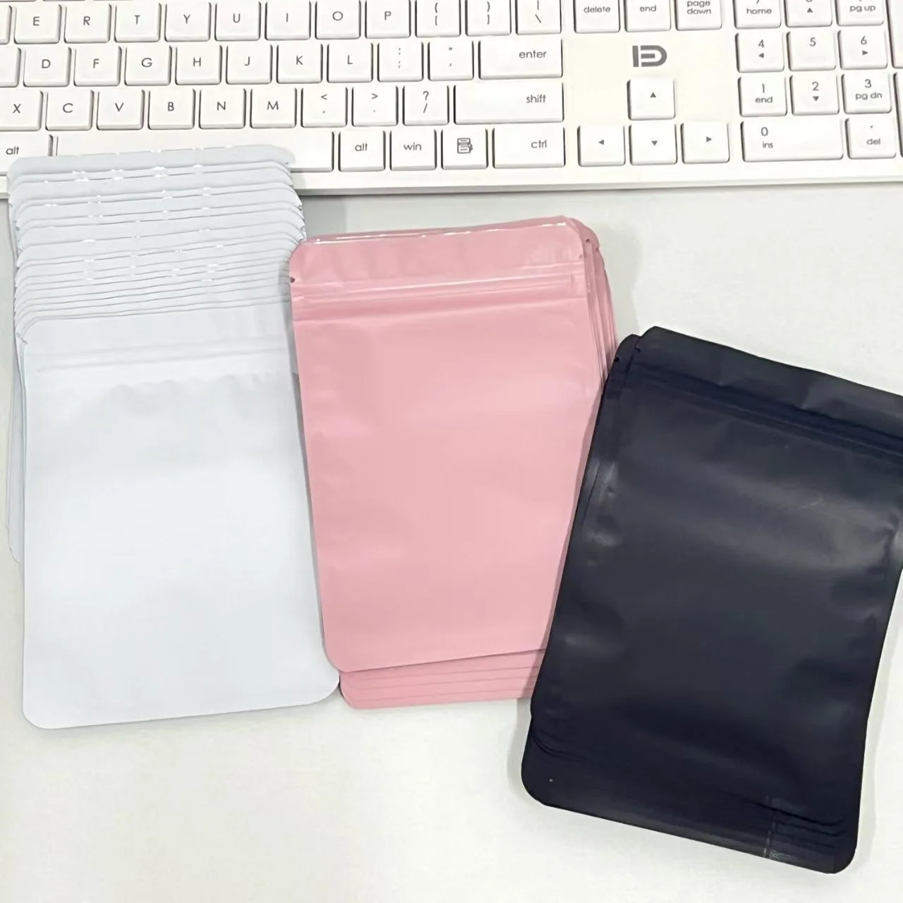 10Pcs Cute Korean INS Matte Card Ziplock Bag Kpop 3-inch Photo Card DIY Pacing Deco Bag Kawaii Simple Girls Gift Card Packaging