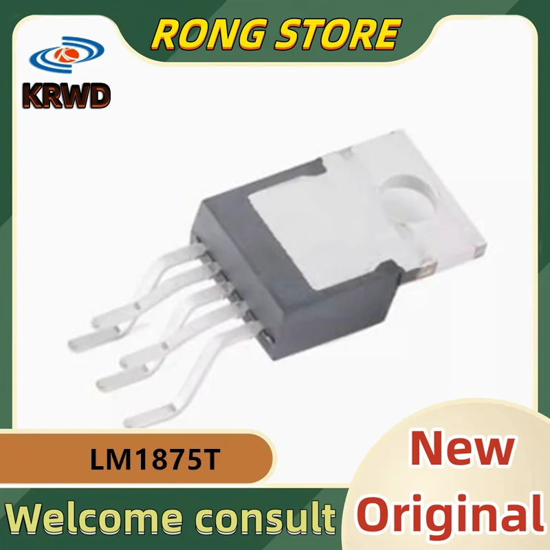 10PCS LM1875T New and Original Chip IC LM1875T/NOPB LM1875 TO-220-5 20W audio power amplifier IC chip