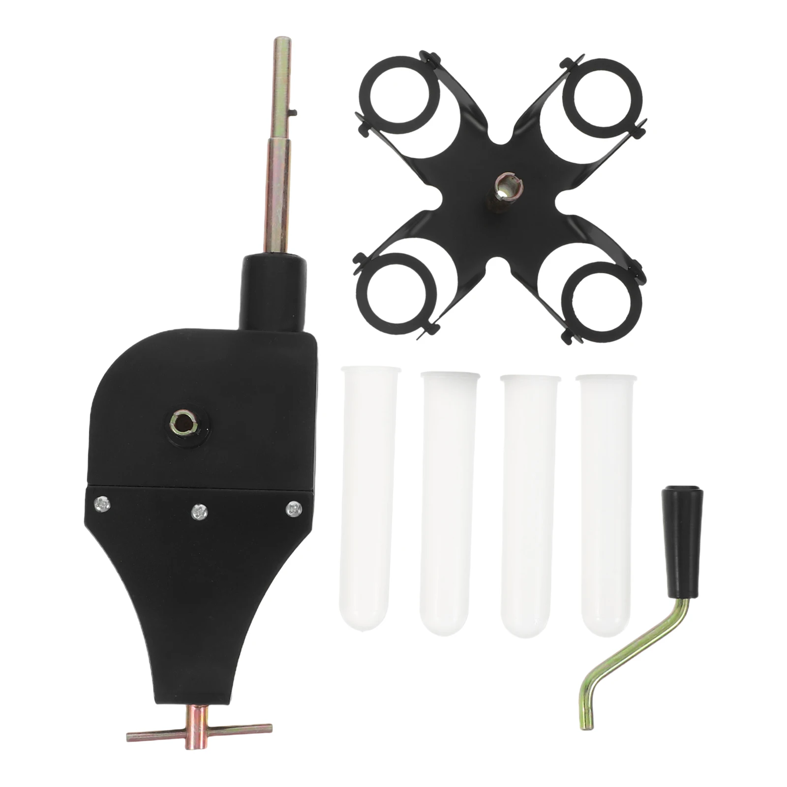 

Hand Crank Manual Machine For Tubes Black Fixed Table Use Separation Experiments High Efficiency Portable Lab Science
