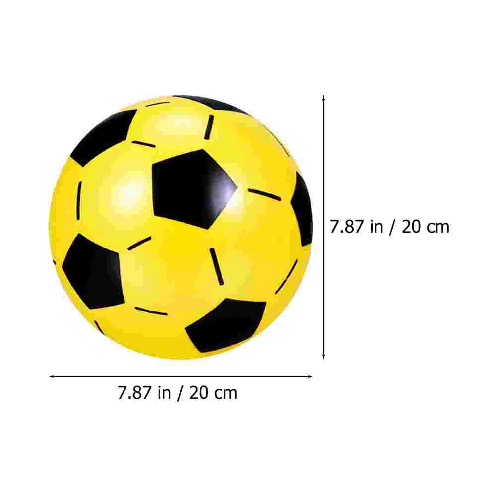 5 Pcs Inflatable Soccer Balls Children’s Toys Playground Assorted Field Plastic