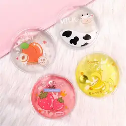 Round Instant Heating Pad Cartoon Portable PVC Gel Hand Warmer Reusable Mini Cute Self-Heating Pack for Hands Kids Adults