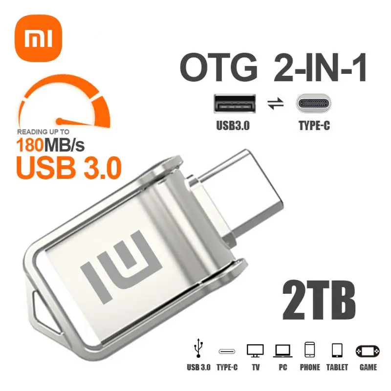 

Xiaomi 100% True Capacity Usb 3.0 2TB 2 IN 1 OTG Pendrive 1TB High Speed Pen Drive 64GB Memoria Usb Flash Drive Usb Memory Stick