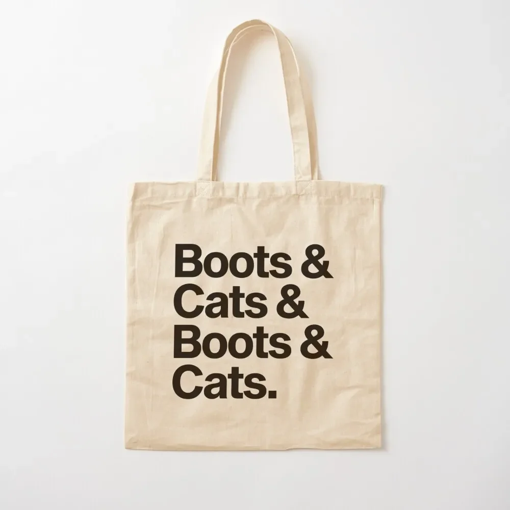 

Boots & Cats & Boots & Cats. (House Music) Tote Bag Canvas cute tote bags aesthetic Women's shopper