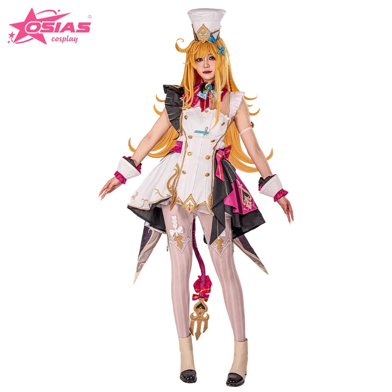 

OSIAS Escoffier Cosplay Costume Set Escoffier wig Escoffier shoes Genshin Impact