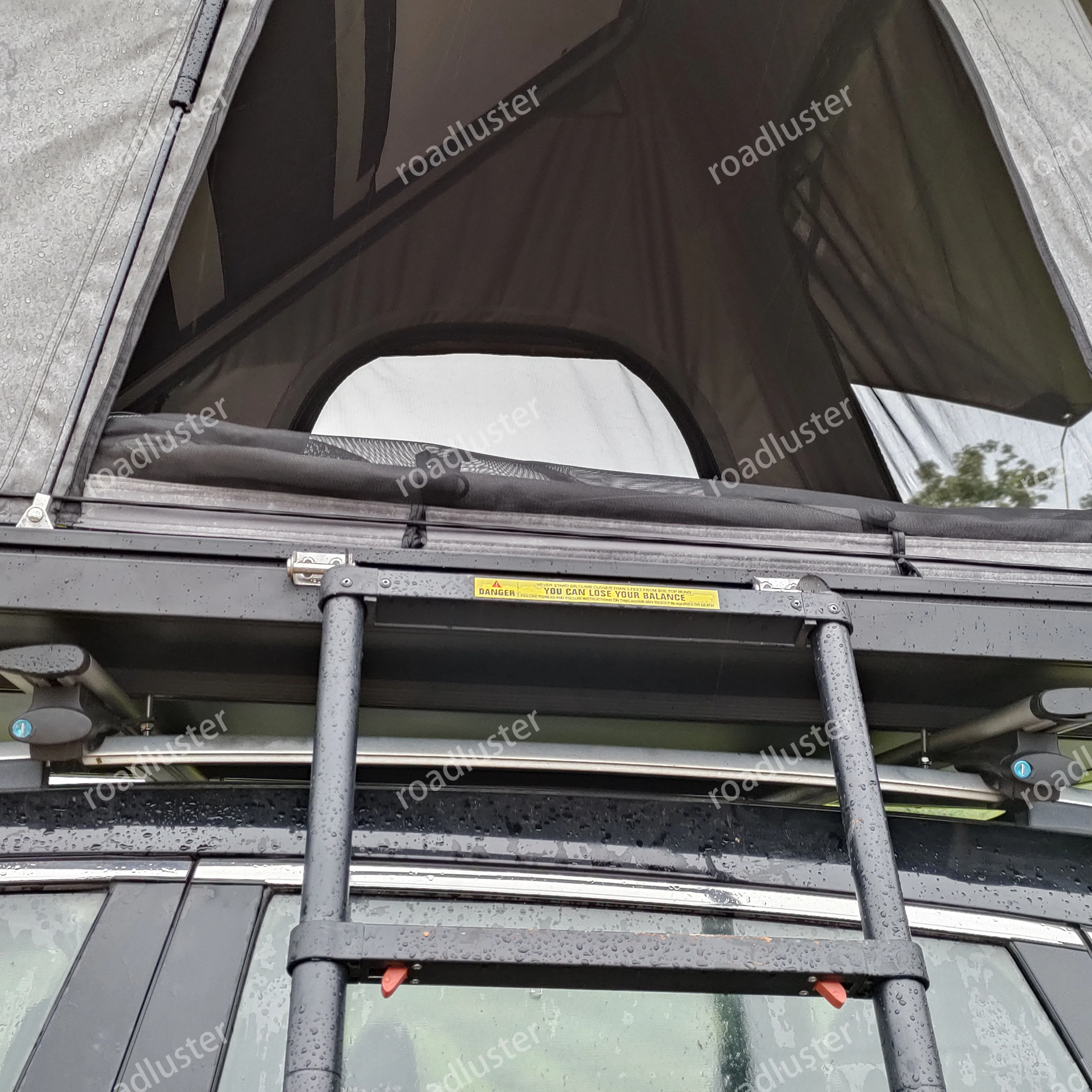 Tente de toit en toile imperméable de haute qualité pour 3-4 personnes, coque rigide de Camping Wrangler avec toit en aluminium