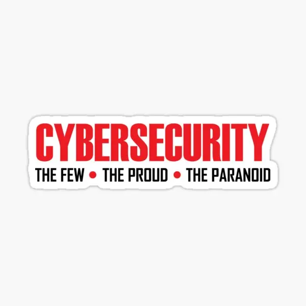 Cybersecurity Cyber Security The Few The 5PCS Stickers for Art Background Living Room Car Wall Anime Window Home Cute Kid