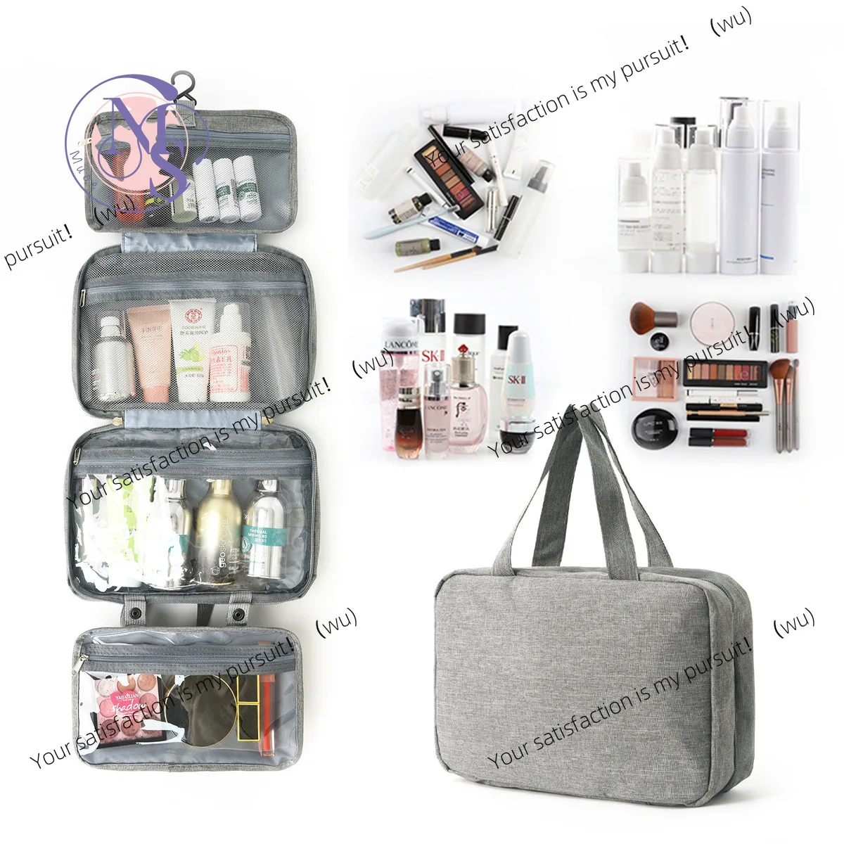 40% off dry and wet separation can be hung, multi-color storage, toiletries, portable toiletries, cosmetic bags