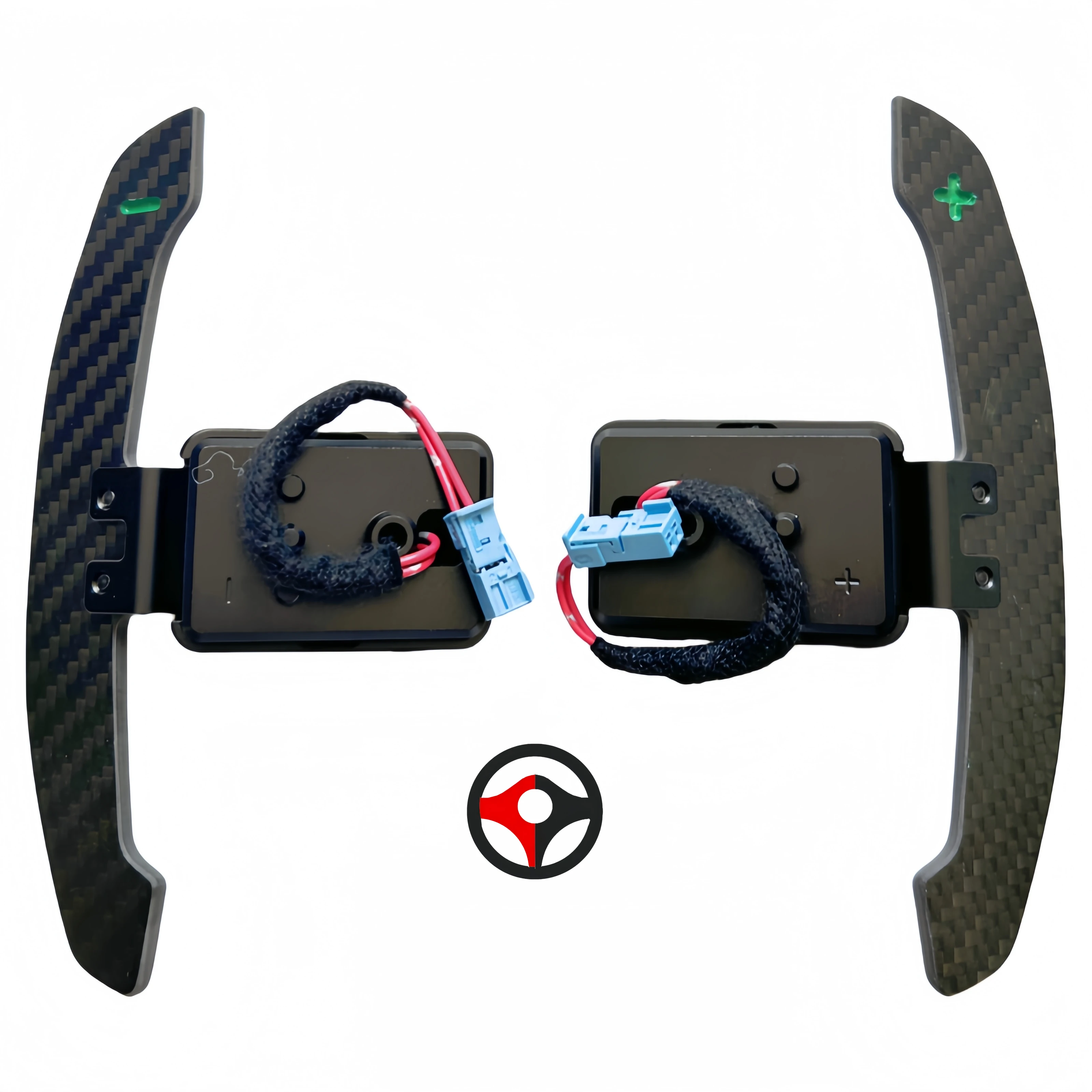 

For AUDI A6 Magnetic Carbon Fiber Steering Wheel Shift Paddles / Color Customized Replacement Extended Shift Paddle
