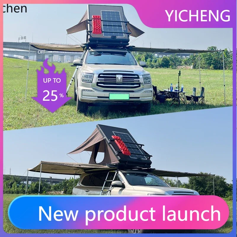 LYY   traveler sunroof enters the car roof tent fully automatic self-driving tour folding hard ceiling