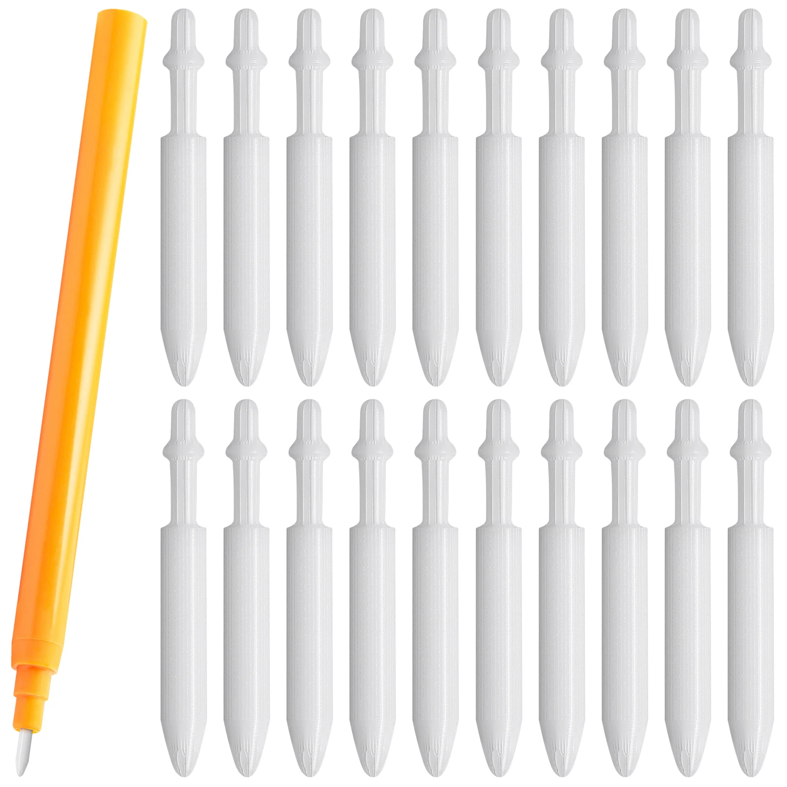 20 Pcs Paint Pen Tips Replacement 0 7mm Nylon Marker Nibs For Drawing Craft Supplies Student Classroom Accessories