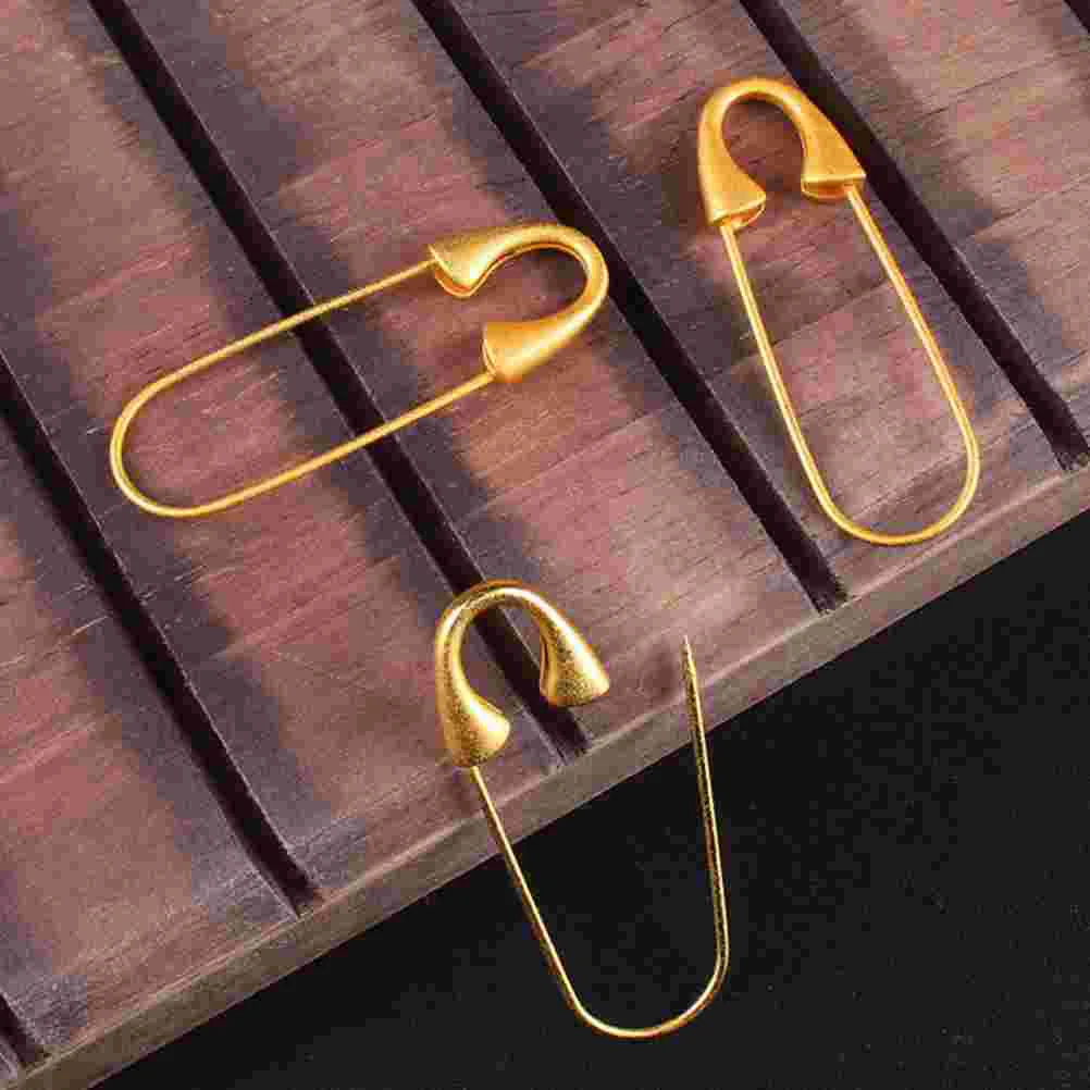 5 Pcs Gold for Backpacks Brooch Base DIY Dress Craft Jewelry Brooches Metal Clothing Fixed Office Safety Clip