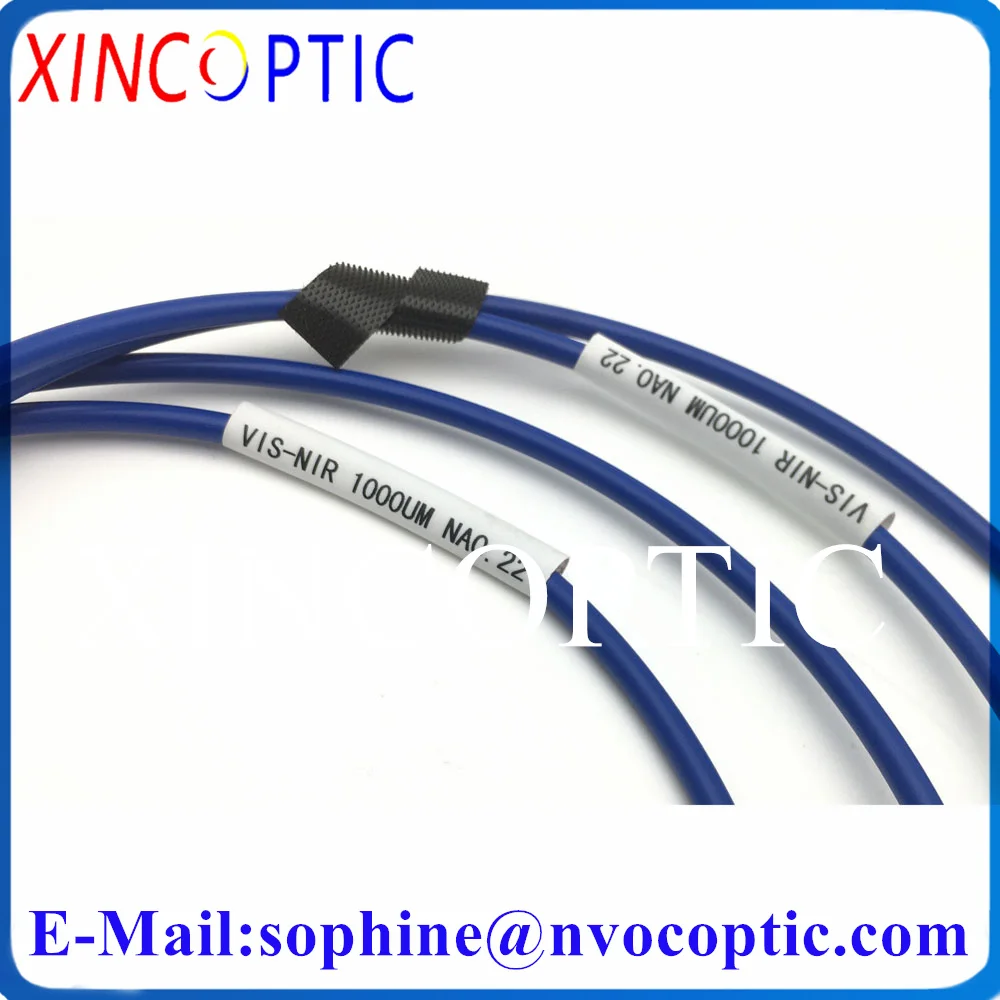 SMA905-SMA905 1500um Silica Fiber Quarts Core 1/2/3/5M 5.0mm NIR 0.37NA HI 350-1700nm Armored Fiber Optic Patch Cord Cable